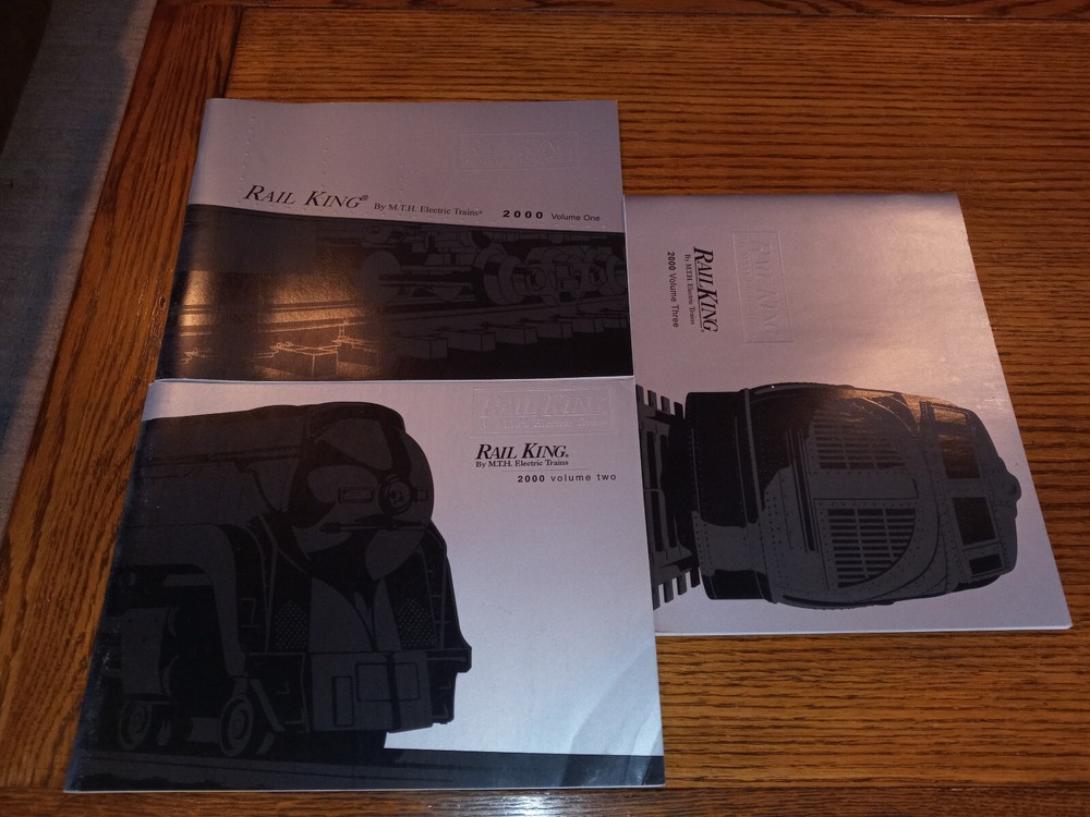 (3) 2000   RAIL KING BY MTH ELECTIC MODEL TRAINS CATALOGS
