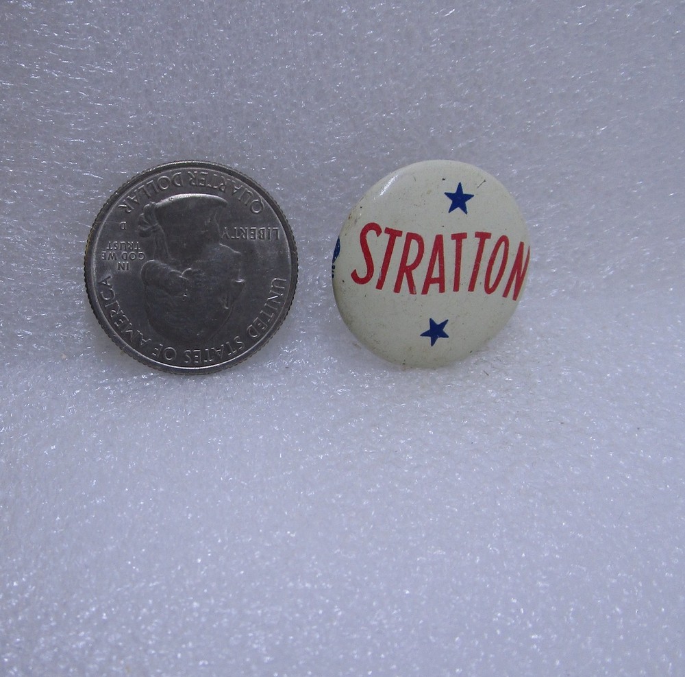 Stratton Political Button Pin