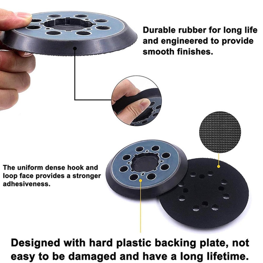 5" 4-Screw Orbital Sander Pad Hook Loop For Dewalt DWE6421 N32907 Replacement b