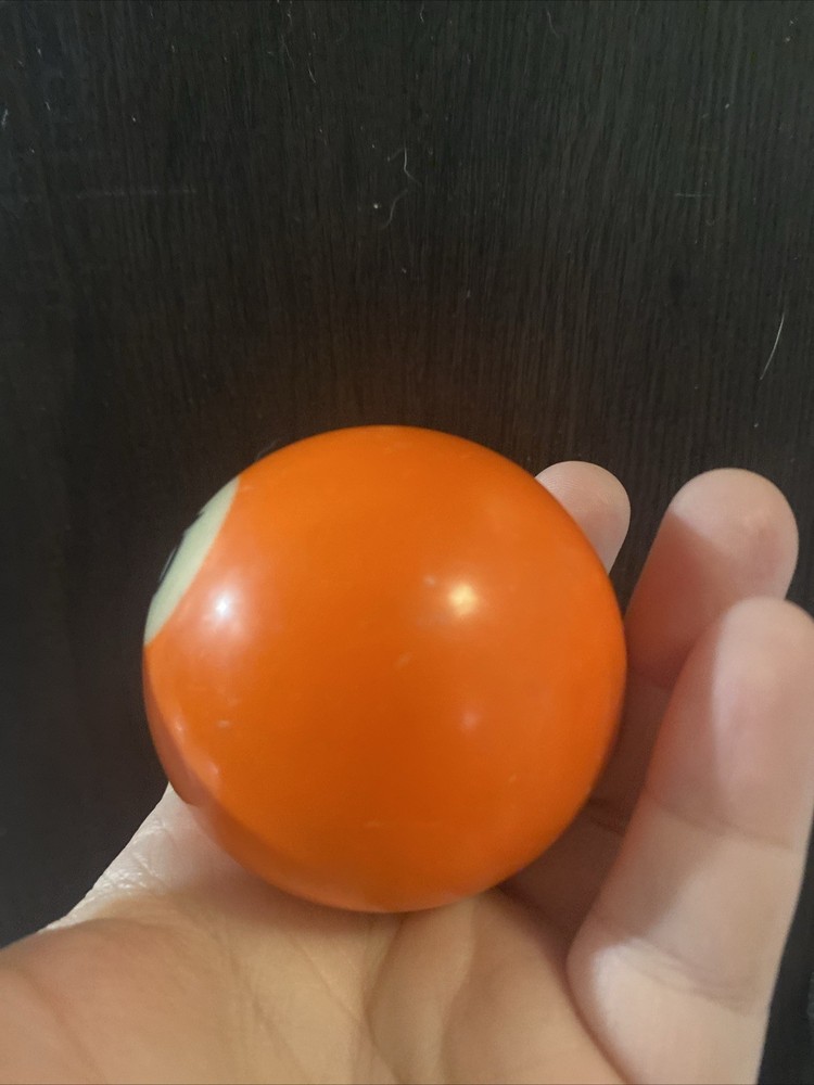 Pool Ball Billiard Replacement Number 5 Solid Orange