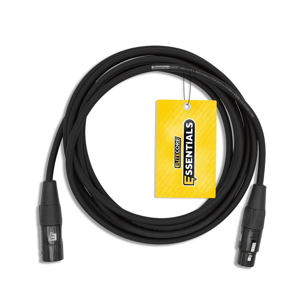10 DMX 5 Pin 25 ft Pro DJ Shielded Lighting Light Data Cables