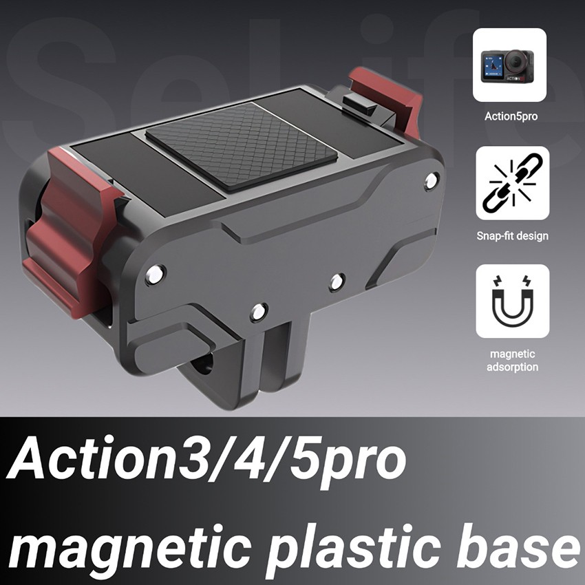 Magnetic Quick-Release BaseMagnetic Base Camera Stand for DJI Action3/4/5 Pro