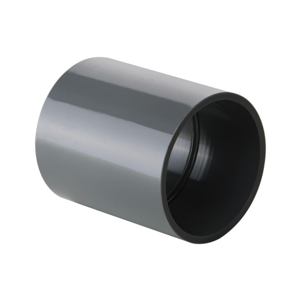 PRO-SOURCE 3" PVC Plastic Pipe Coupling - Schedule 80, Slip x End Gray