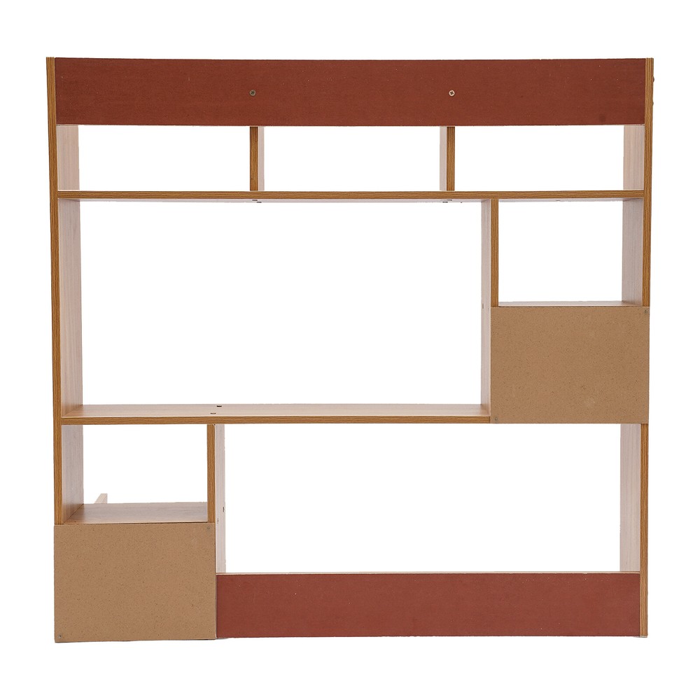 Desktop Bookshelf with Open Storage Compartments for Home or Office Organization