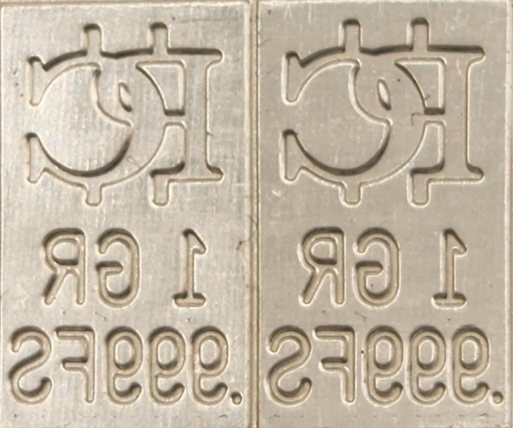 Silver Bars 1 Grain Silver Bars Silver Bullion SNAPS APART 2 Grains
