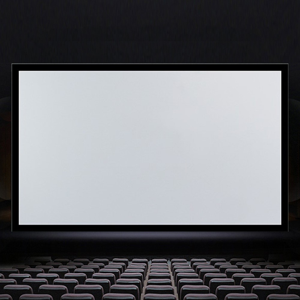 135'' Fixed Aluminum Frame Projector Screen For Home Theatre HD TV Projection