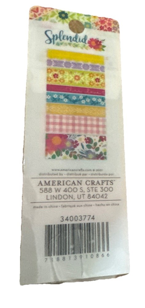 Paige Evans Splendid Washi Tape Spools 8pc