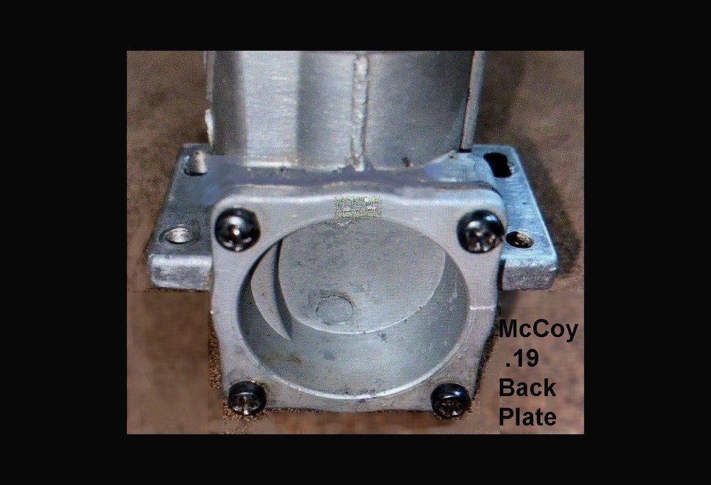 McCoy BACK PLATE for .19 engine New Open