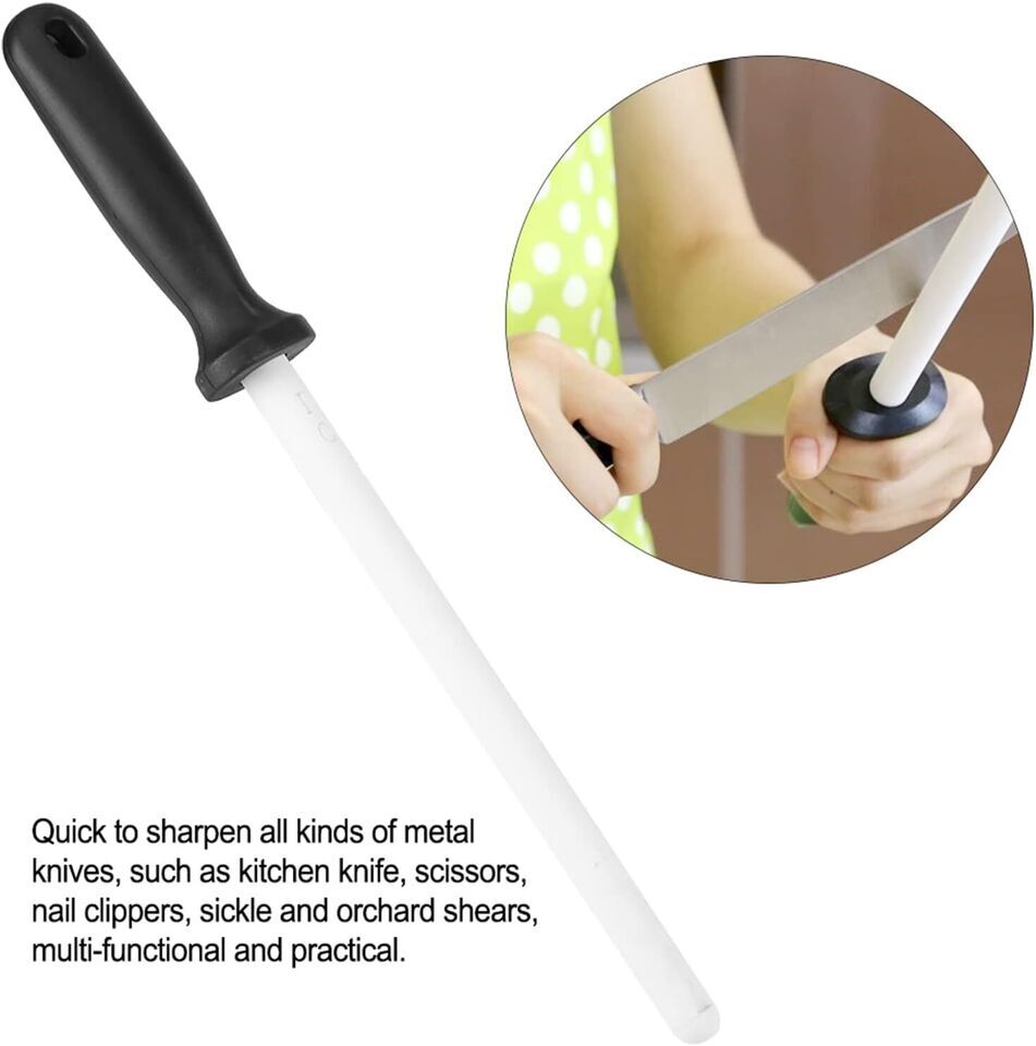 Professional Ceramic Sharpening Fine Knife Sharpener Stick With AntiBreaking Cap