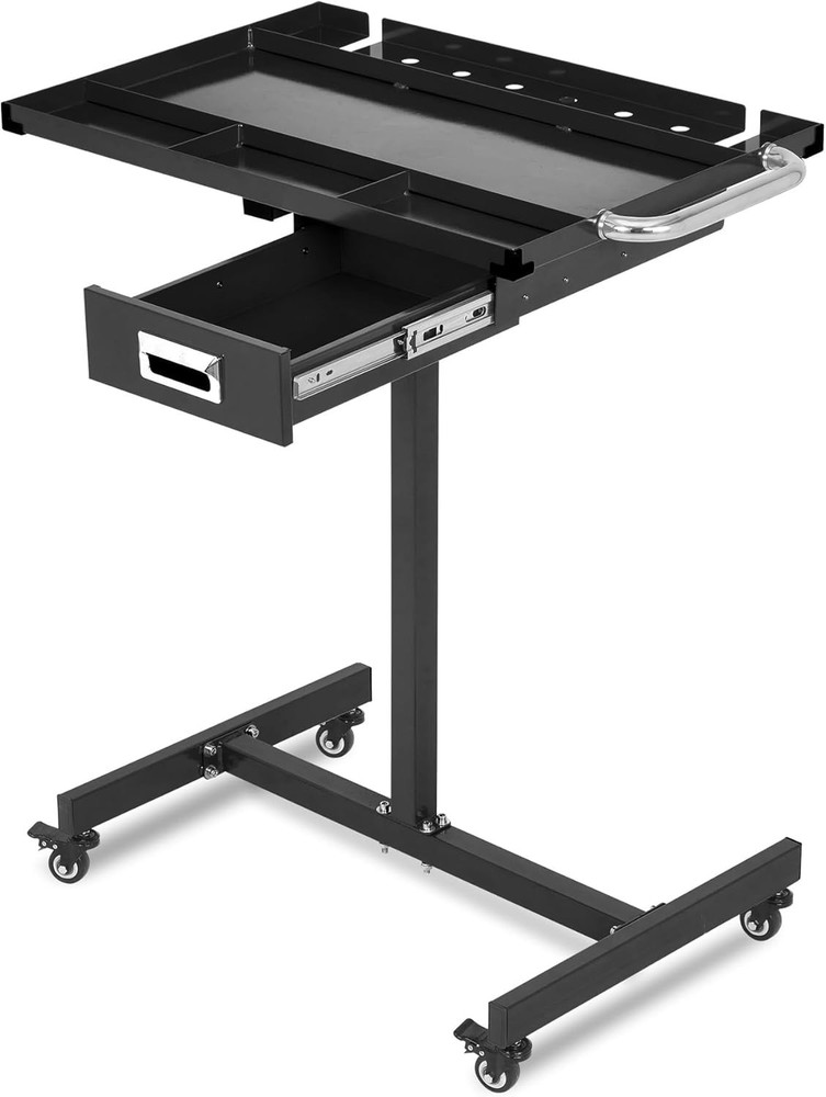Heavy-Duty Rolling Tool Cart with Locking Wheels – Mobile Workbench for Garage