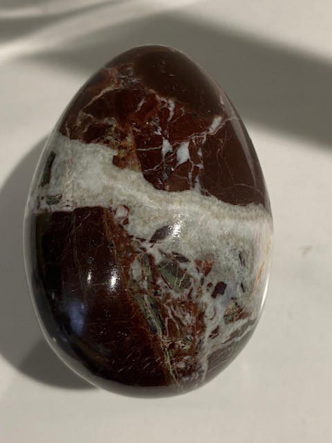 Red Zebra Onyx Egg Pakistan 7cm / 25Og
