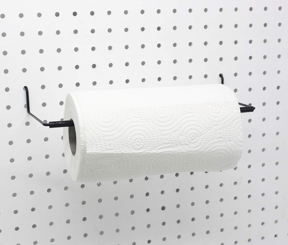Versatile 2-Pack Paper Towel Holder for Pegboards - Fits Any Standard Size