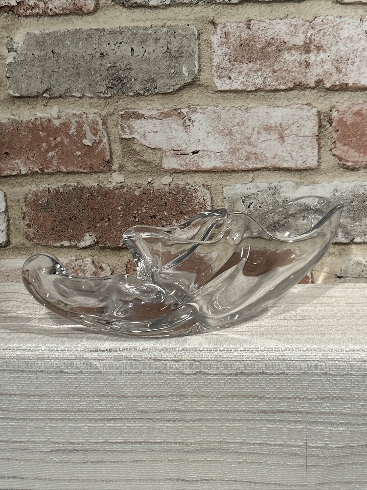 Large Clear Glass Elf Shoe Planter