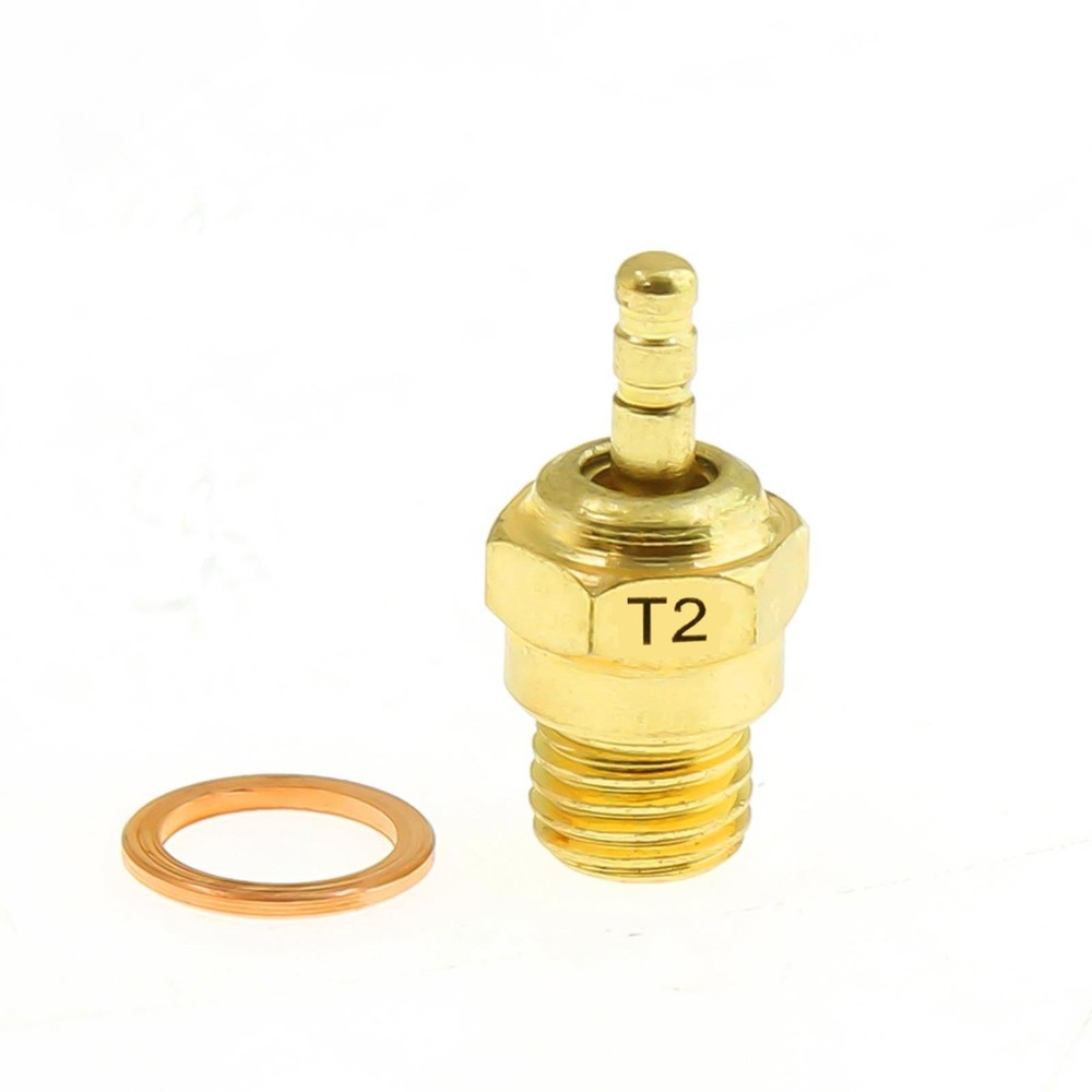 HSP Kyosho 10th Anniversary Gold-Plated Glow Plug | Hellfire T2