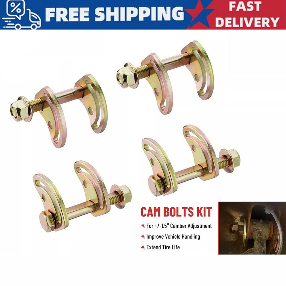 For 2001-2018 Chevy Silverado 1500 Front Alignment Camber Caster Cam Bolt Kit