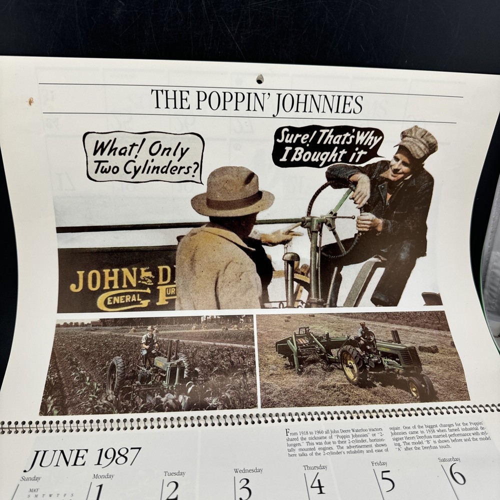 1987 John Deere Calander 💥 Miami Farm Equipment