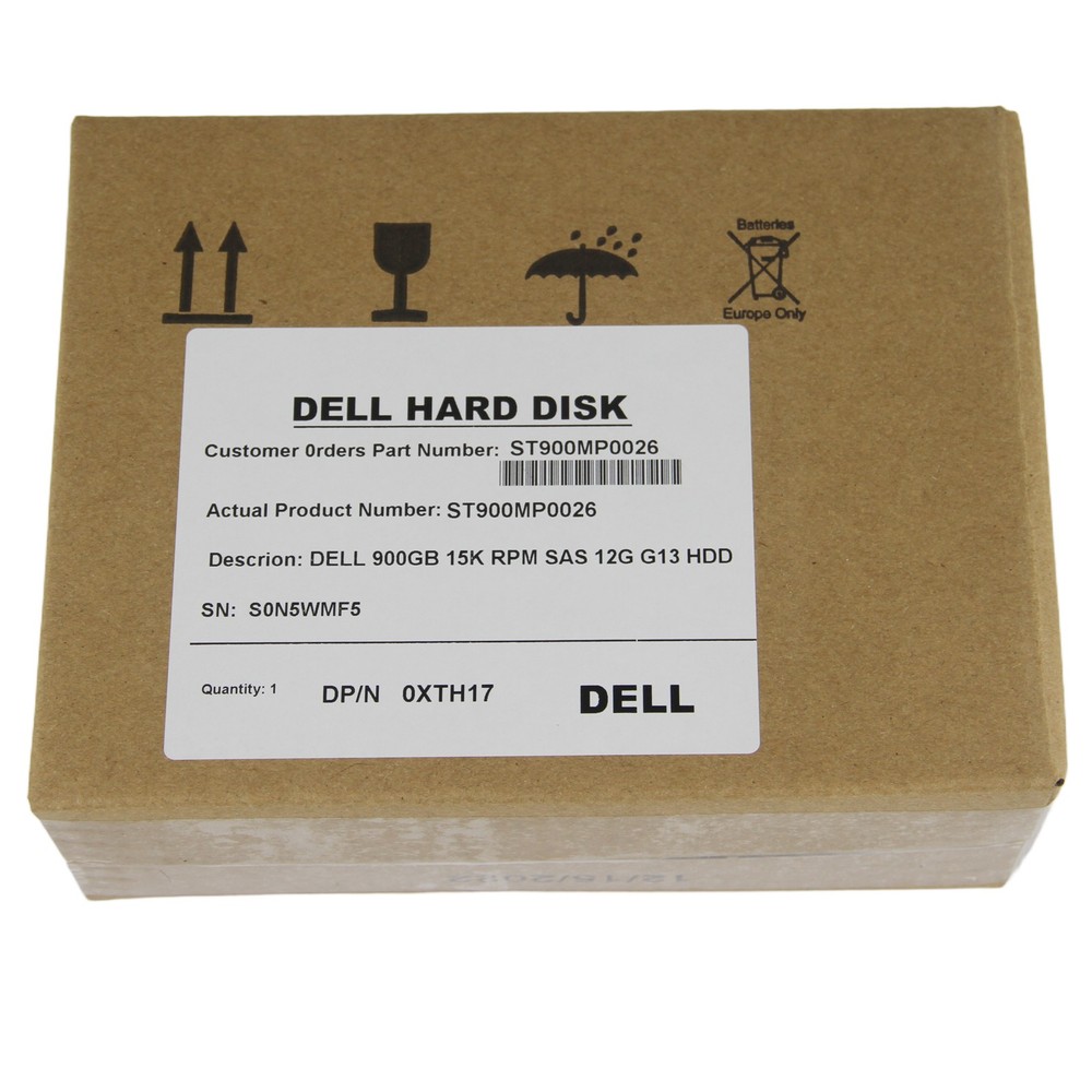 New In Box Dell 900GB SAS 10k 2.5" 6G HDD XTH17 Seagate ST900MP0026