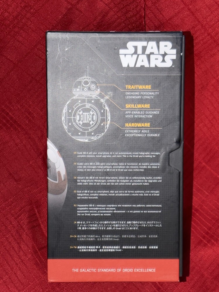 DISNEY STAR WARS BB-8 APP REMOTE CONTROLED BLUETOOTH BB8 DROID