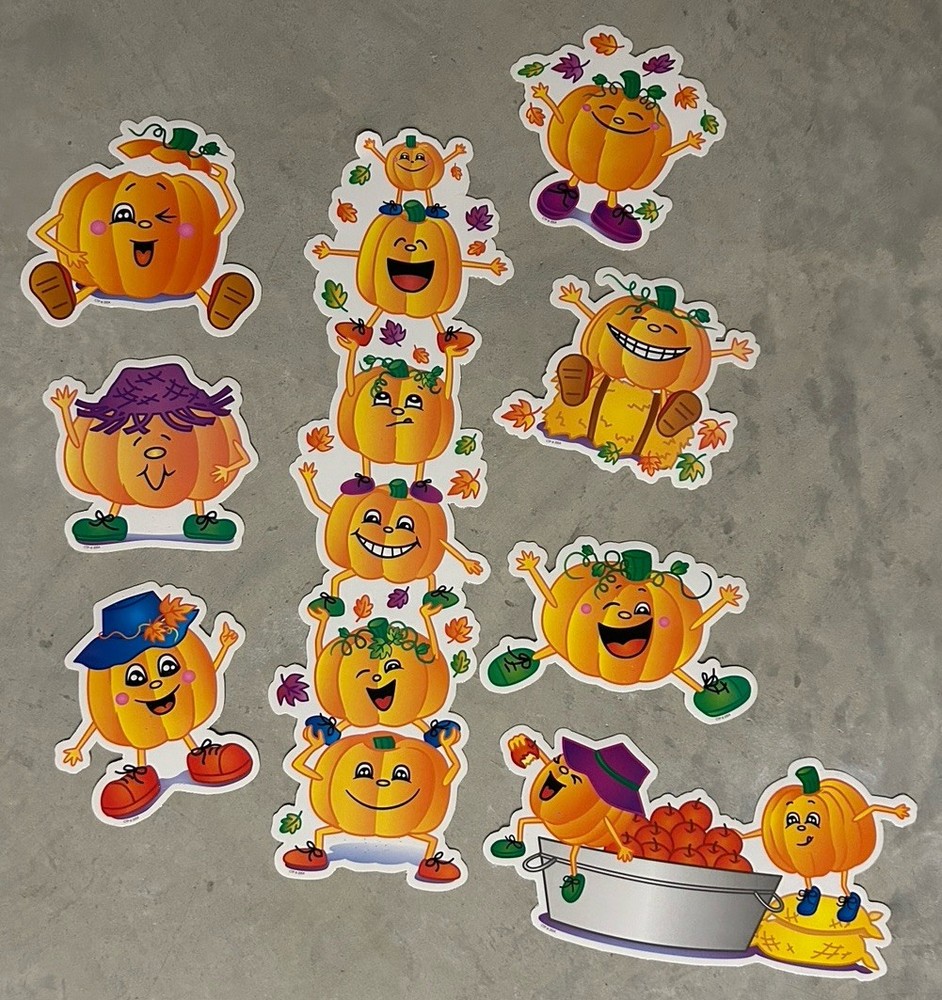 Creative Teaching Press Pumpkin Patch Bulletin Board Set; 16 Pieces; Laminated;