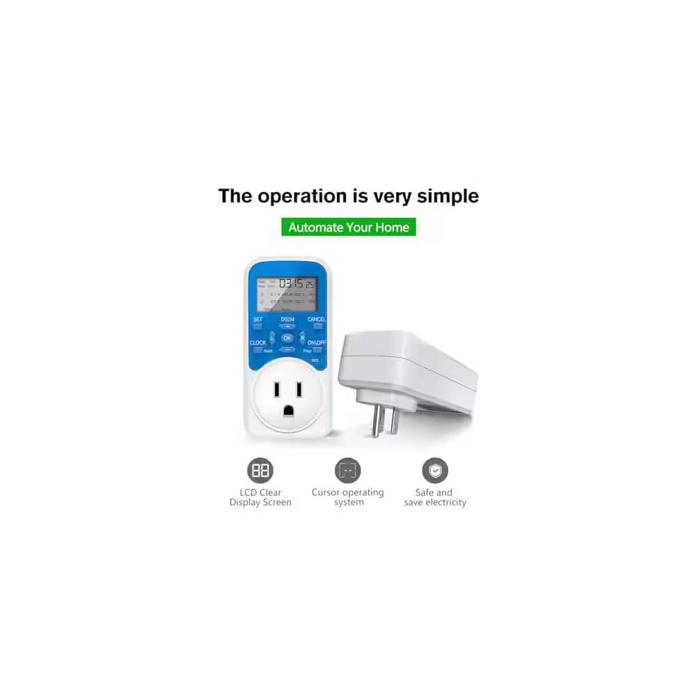 30A Amp 110V 220V 1440 Min. Chronologic Programmable Smart Timer Outdoor Socket