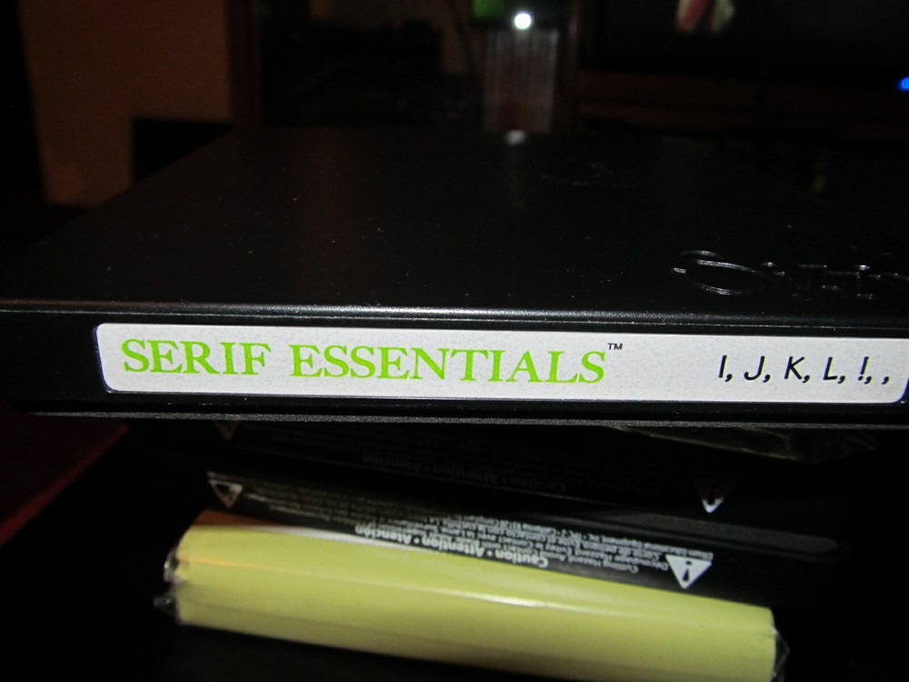 Sizzix Serif Essentials I J K L ! set NEW