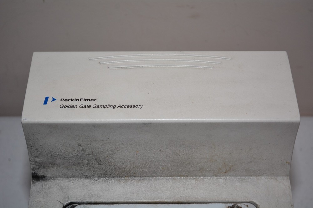 ^ Perkin Elmer Golden Gate Sampling Accessory For Spectrum One FT-IR #D751