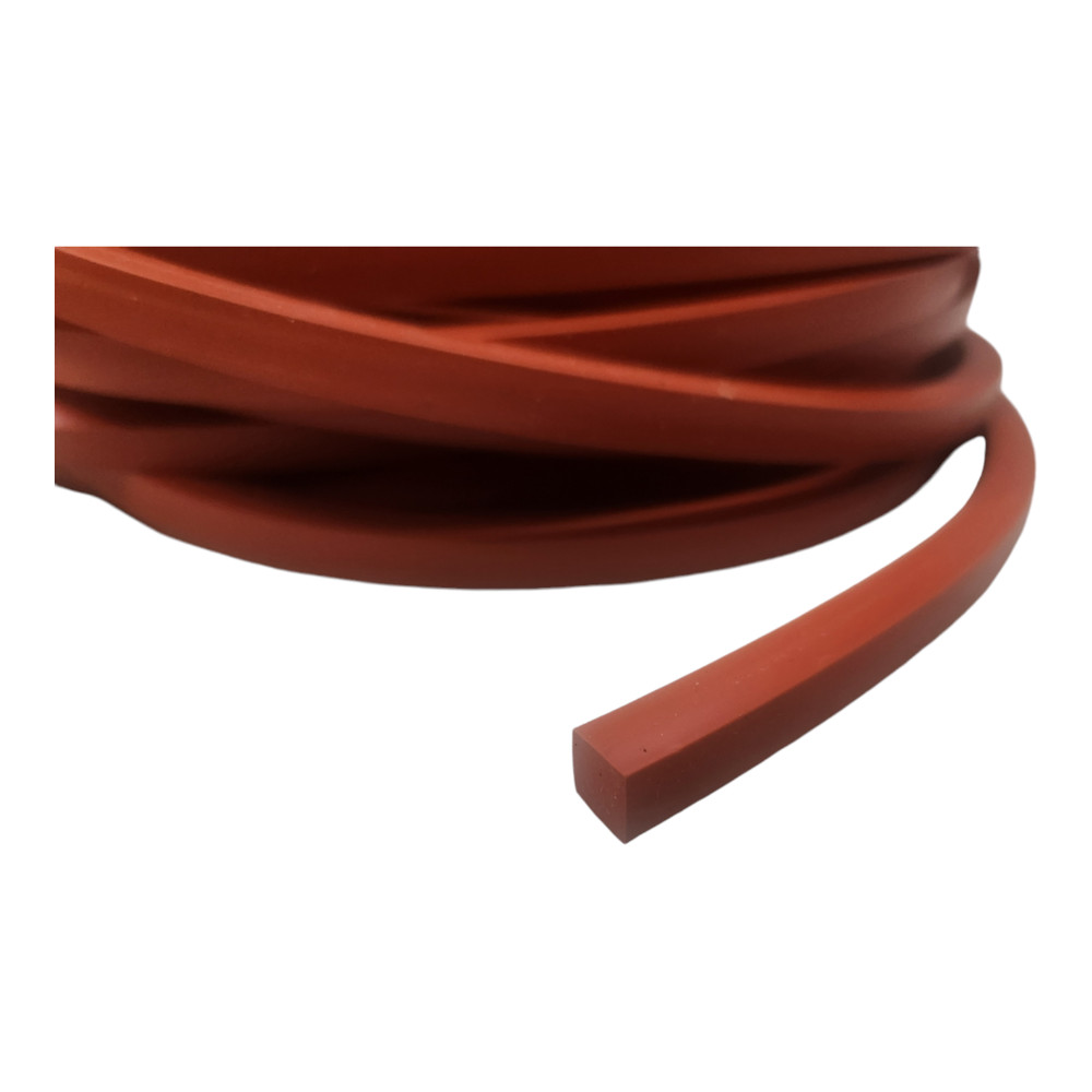 SILICONE SQUARE CORD .3125 70 DURO 5/16" THICK 10 FT ROLL
