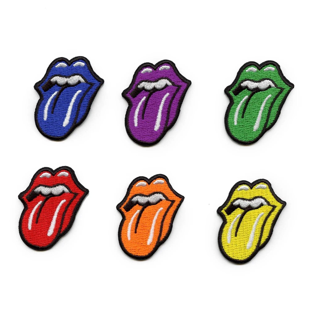 Rolling Stones Tongue SET Patch Classic Mini Logo Embroidered Iron On