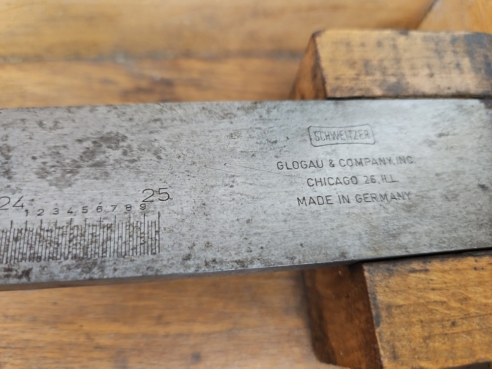 Vintage 25" Steel Schweitzer Caliper Micrometer