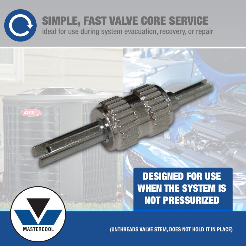 Compact Valve Core Tool For R12 R134a Systems Dual Ended Durable Design