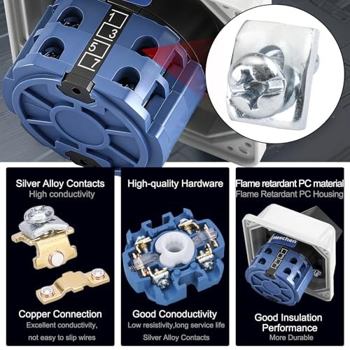 Universal Rotary Cam Selector Changeover Switch, SZW26 Standard Box