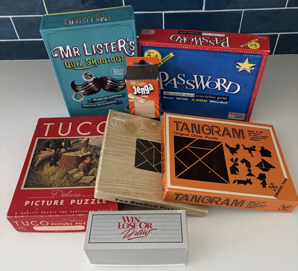 Assorted Bundle Lot of Board Games and Puzzles