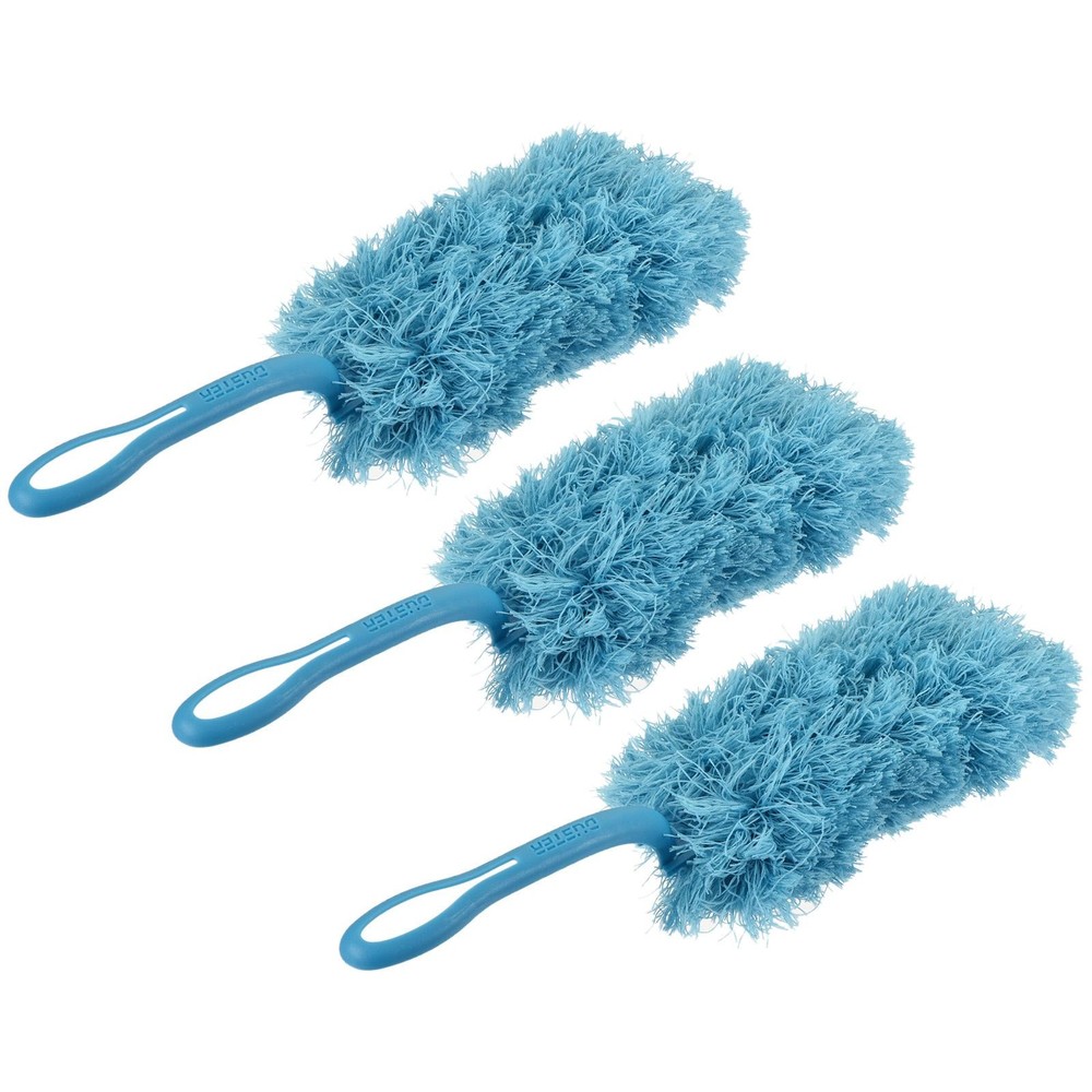 Microfiber Dust Reusable Feather Dust, Blue, 3pcs