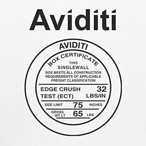 Aviditi White Corrugated Cardboard Mailing Boxes, 9" x 5" x 3" Assorted Sizes