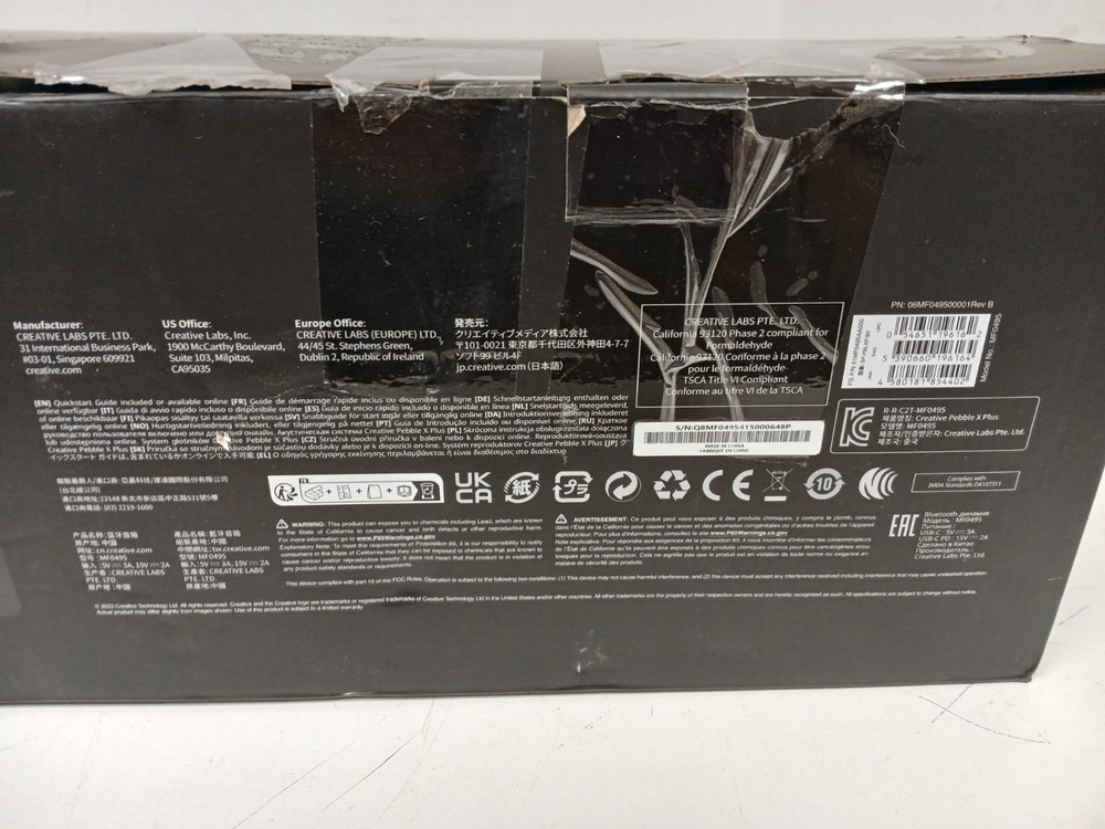 Creative Pebble X Plus USB-C Desktop Speakers, Black