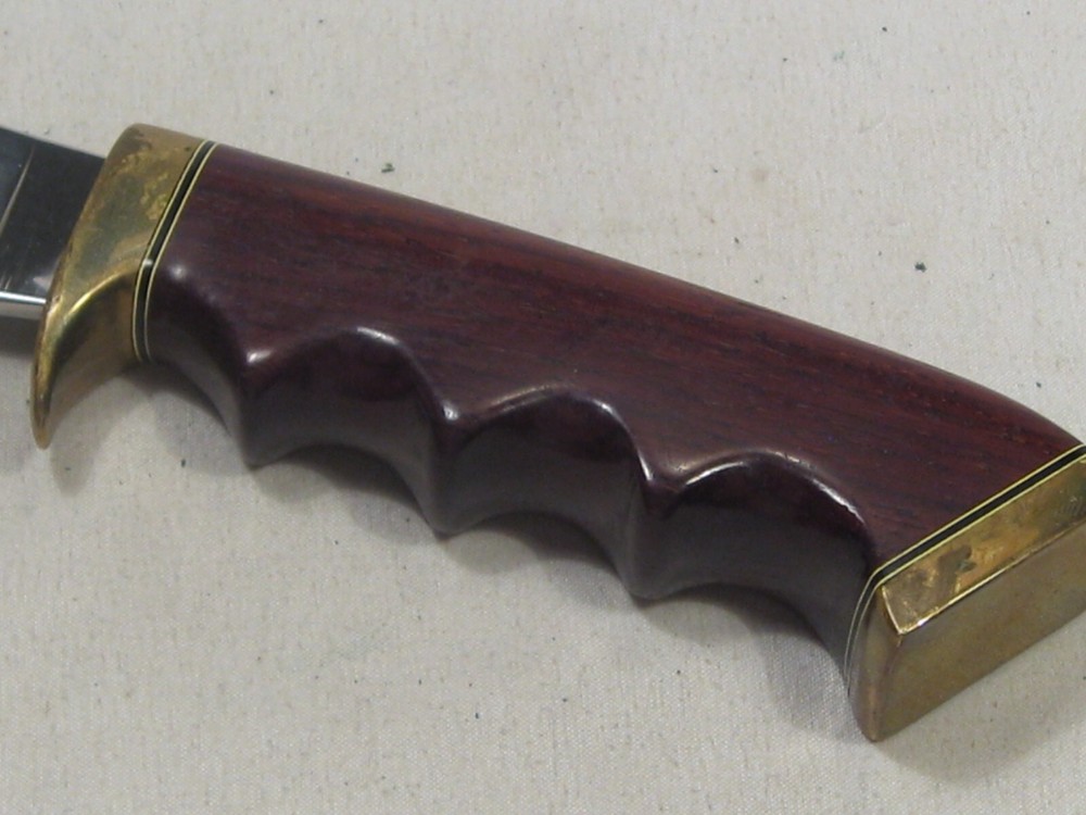 Custom Handmade Fixed Blade Knife w/ SCHRADE Sheath. #40