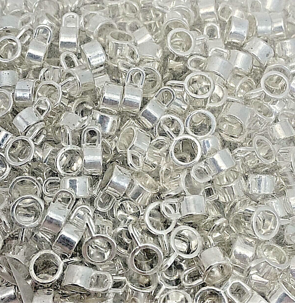 100 ~ Silver Bails Connectors for Charms/Pendants/Beads #3 Box 99