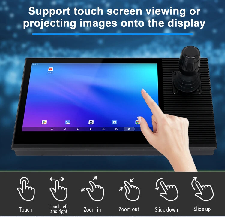 Smart Security System 10" Touch Screen Android Monitor System Joystick Control