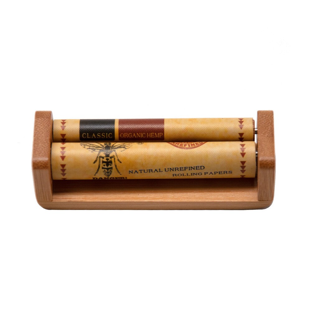HORNET 1 1/4 Natural Bamboo Cones Roller Cigarette Rolling Machine Maker One Box