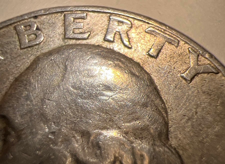 RARE 1964 D Quarter Error