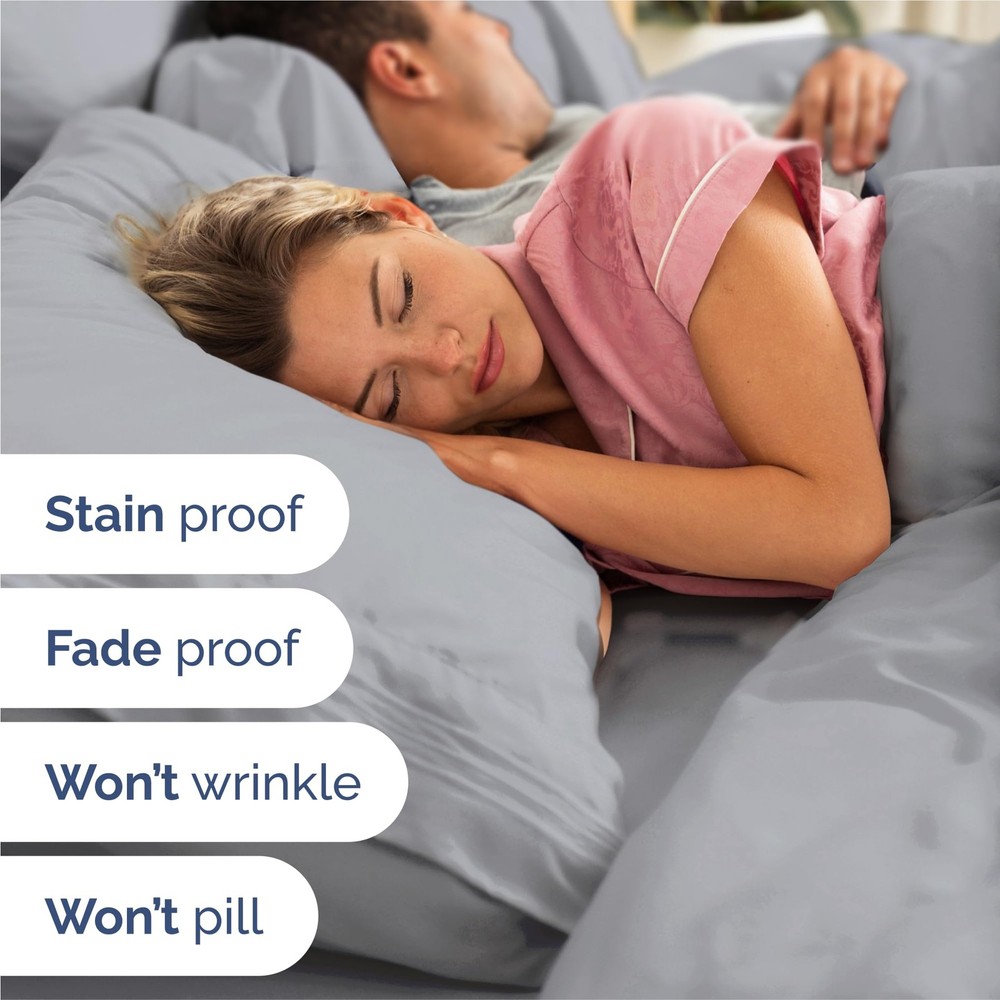 King Size 4 Piece Sheet Set - Comfy Breathable Cooling Bed Sheets Set - Hote...