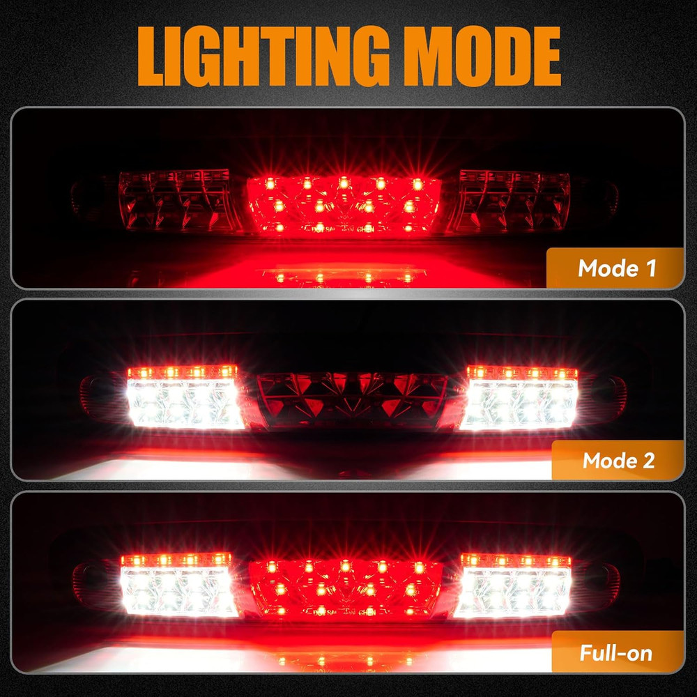 Third 3Rd Brake Light, LED High Mount Stop Light for 2007-2013 Chevy Silverado/G