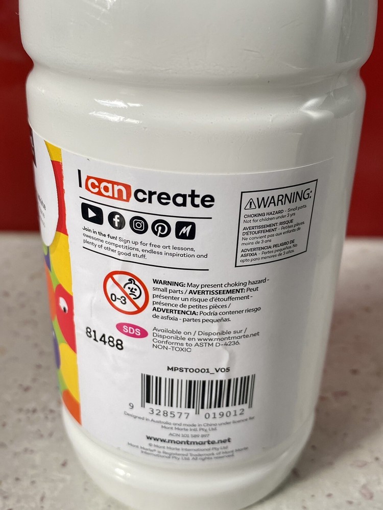 MONT MARTE POSTER PAINT 500ML - Titanium White