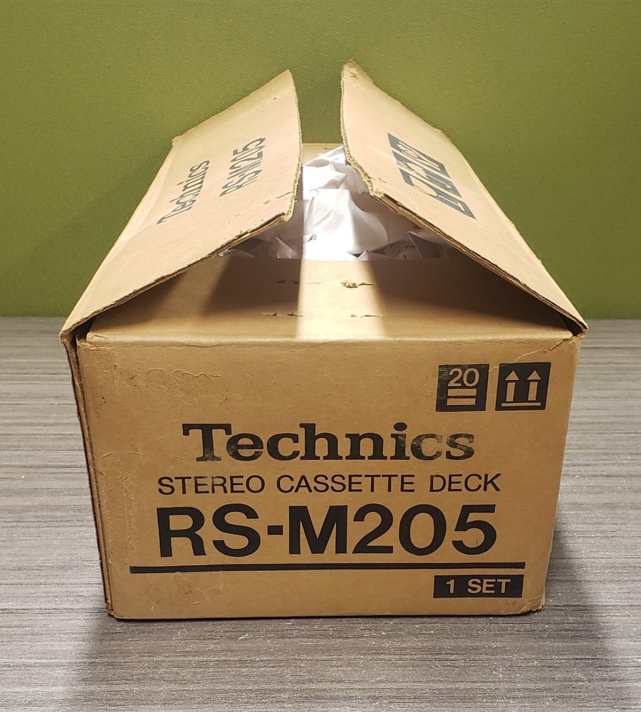 TECHNICS RS-M205 STEREO CASSETTE DECK Tape Player Recorder + Original Box