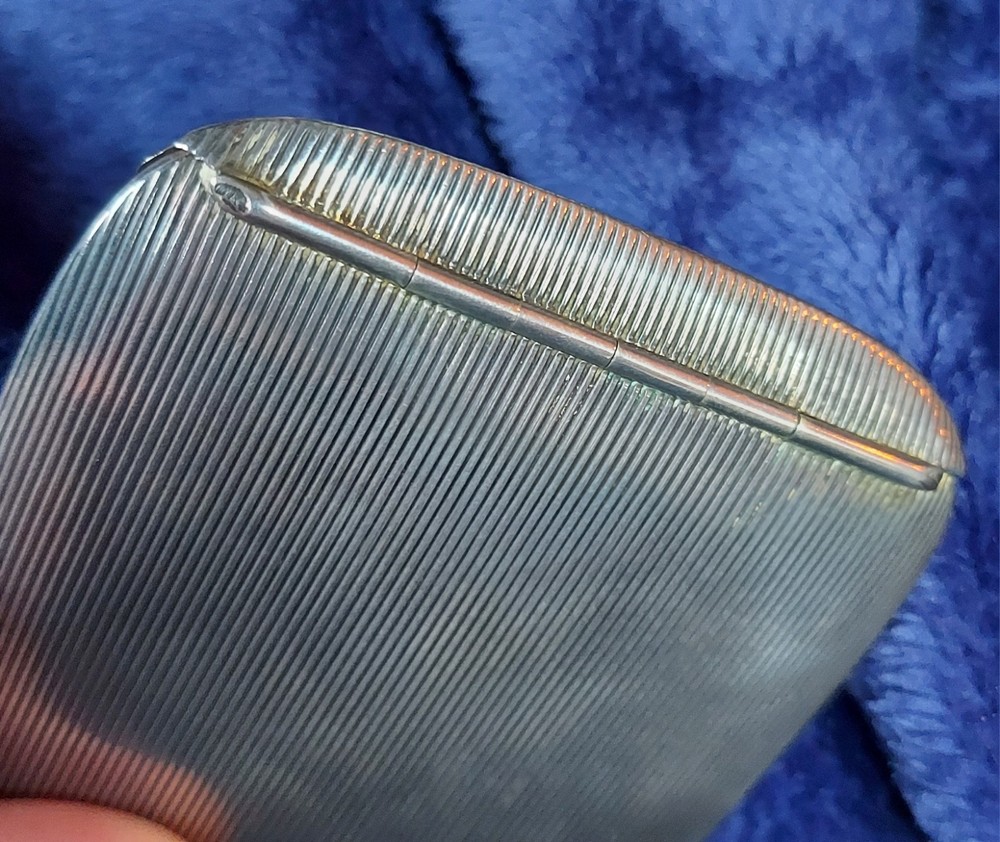 Art Deco Cigarette Case 925 Gresham Spring Hinges 3.6 Oz