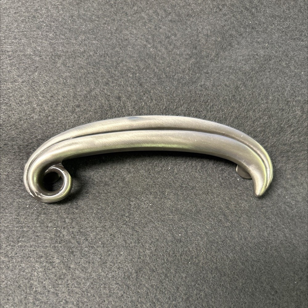 (5 Pack) 3-3/4 inch Bean Pull Left Brushed Satin Pewter