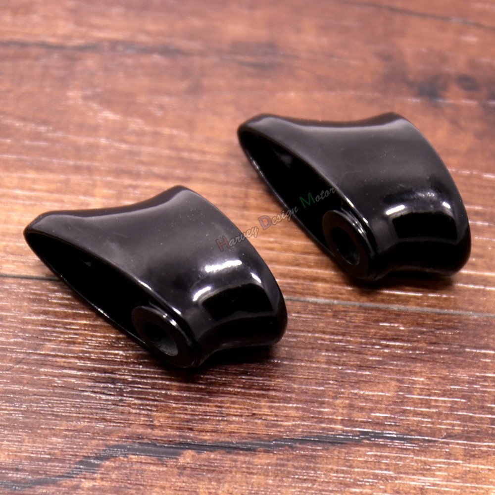 Rear Black Short Turn Singal Brackets For Harley Dyna Softail FXSTD FXDWG