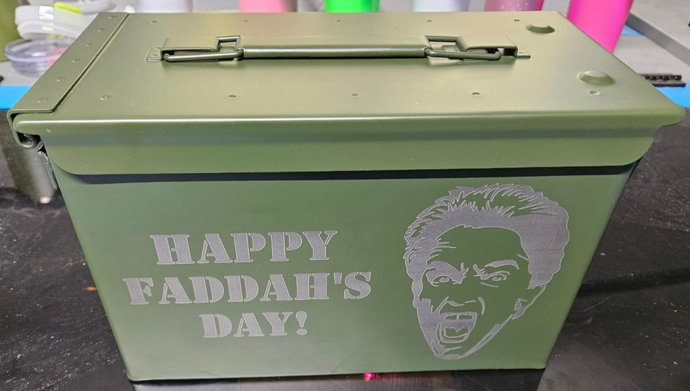 CUSTOMZIED LASER ENGRAVED AMMO BOX
