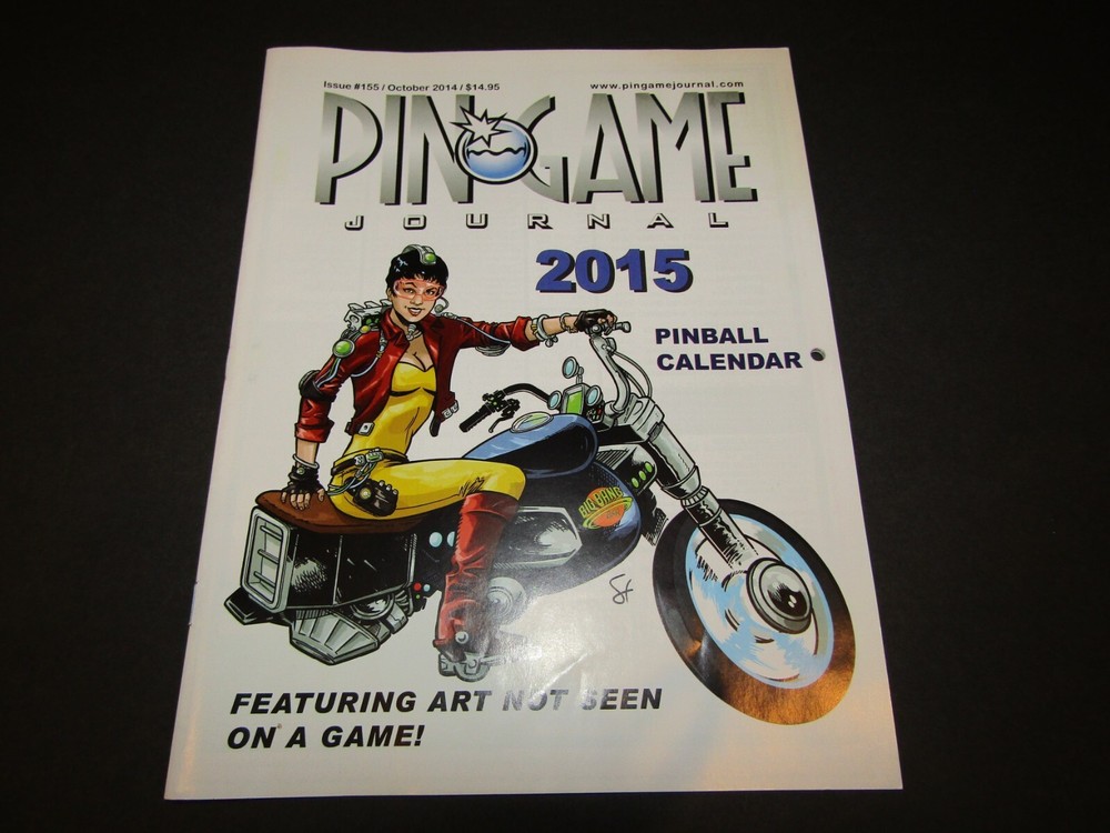 PIN GAME JOURNAL 2015 calendar  Issue #155 / October 2014
