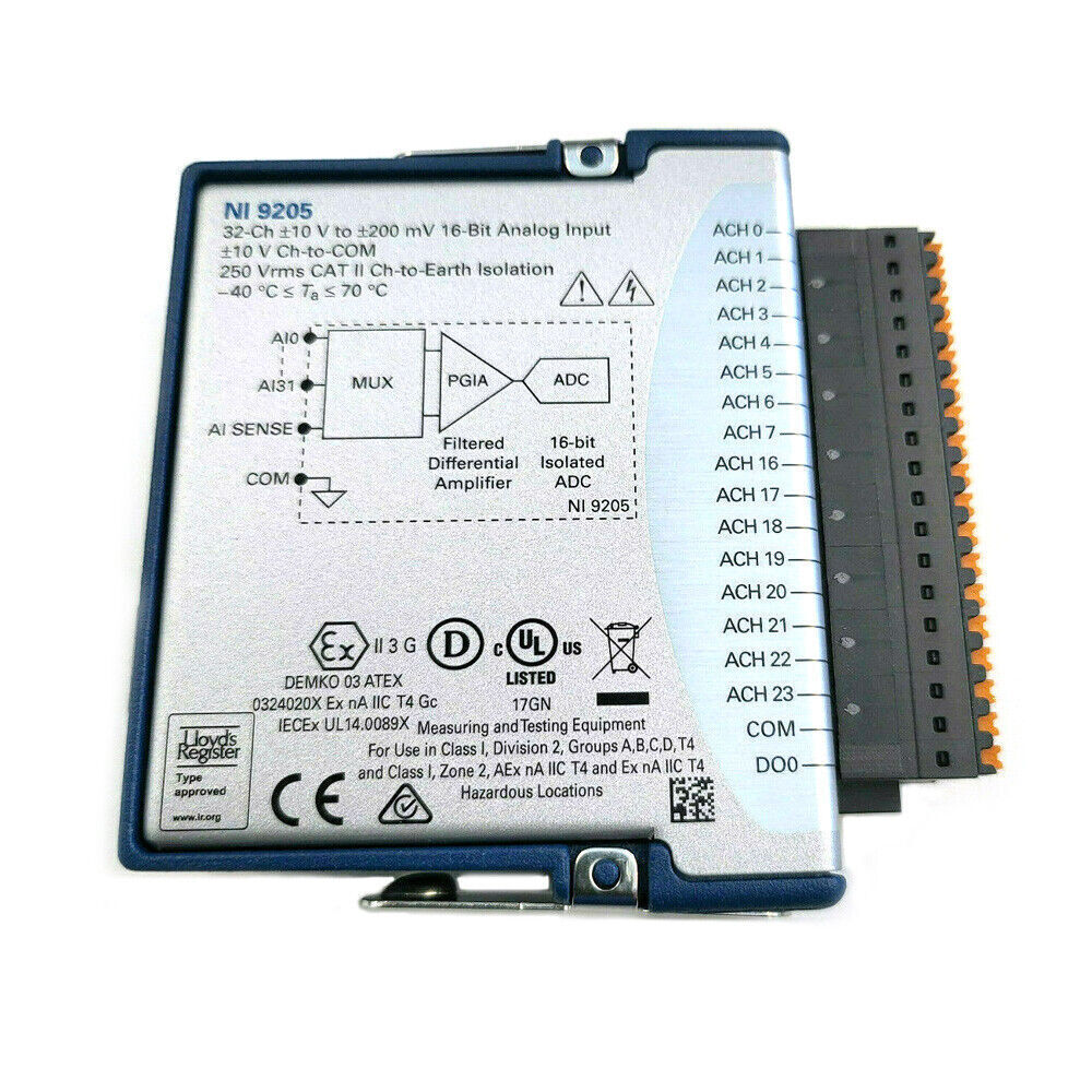 New National Instruments NI 9205 779357-01 cDAQ Analog Input Module, 32 Channels